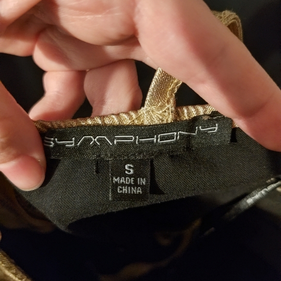 Symphony Gold Sexy Metallic Bandage Bodycon Dress - Picture 3 of 3